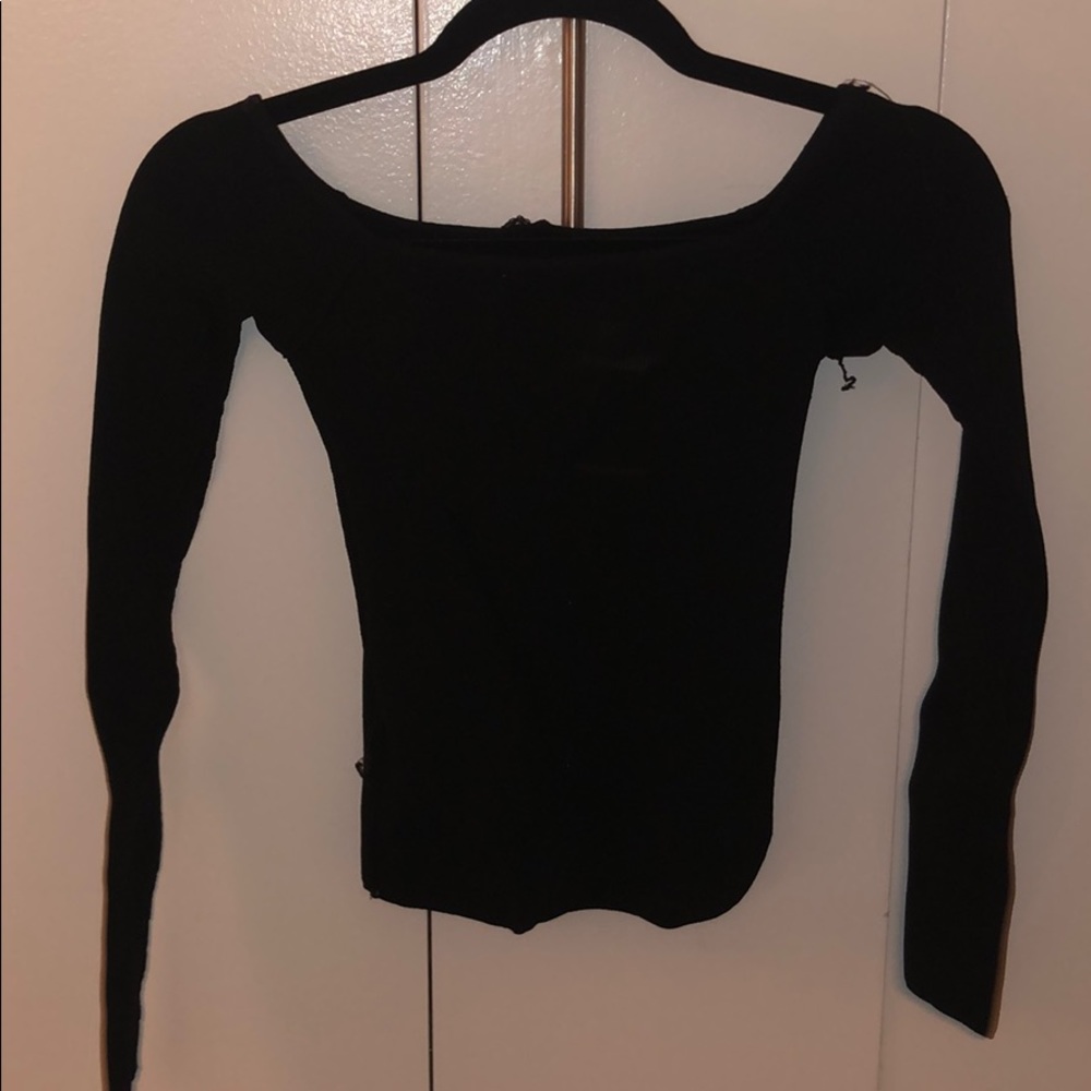off the shoulder black top
